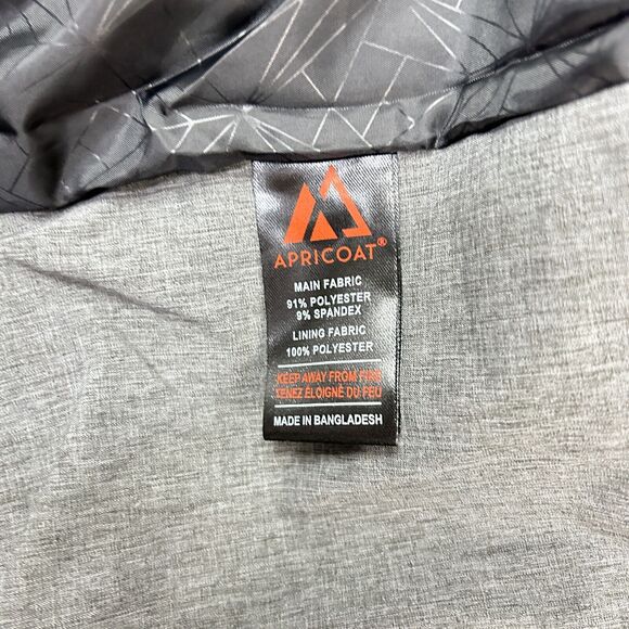 Apricoat Men's Jacket in Dark Gray with Removable Hood Size XL - Picture 9 of 16